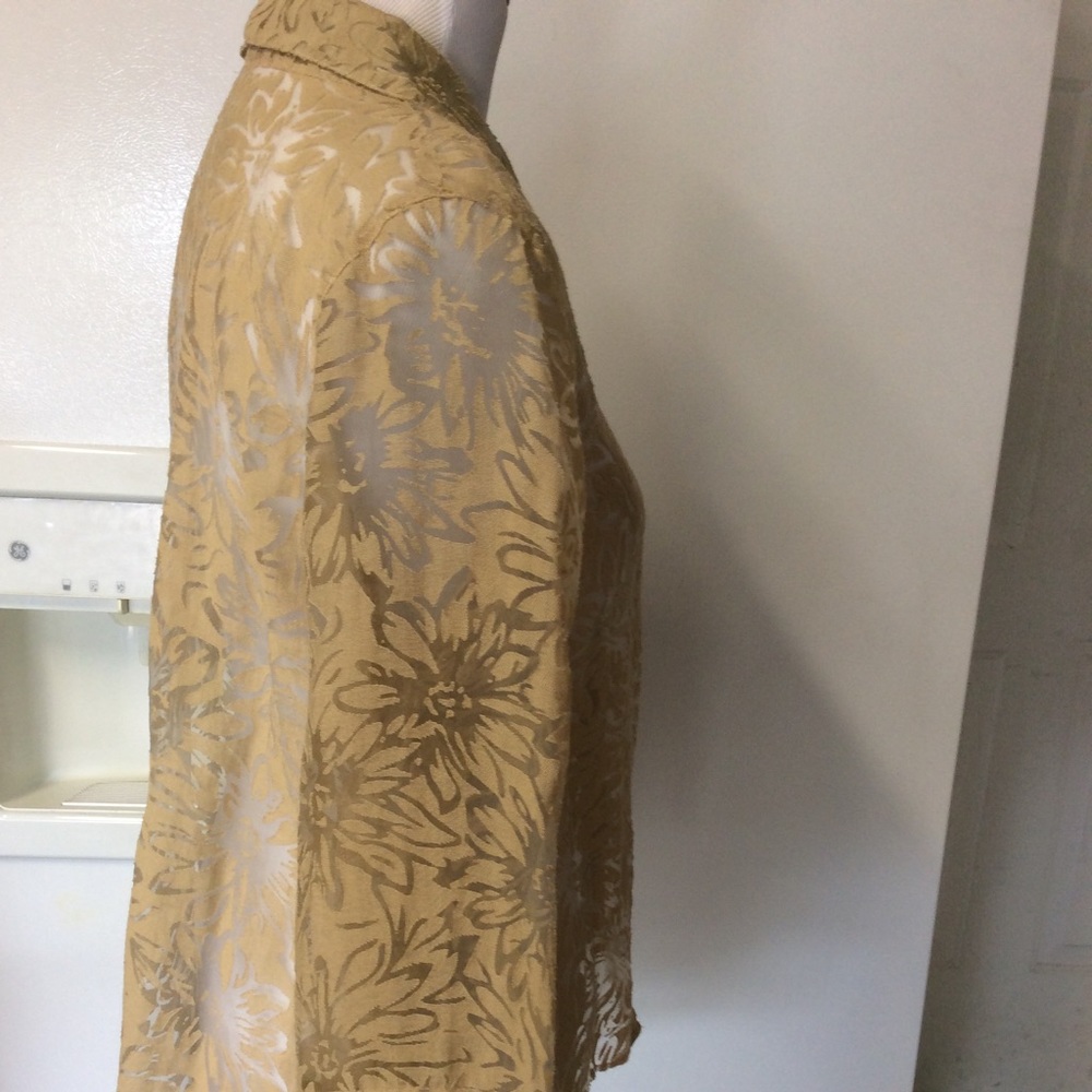 Unbranded Burnout tunic in tan - Picture 2 of 7